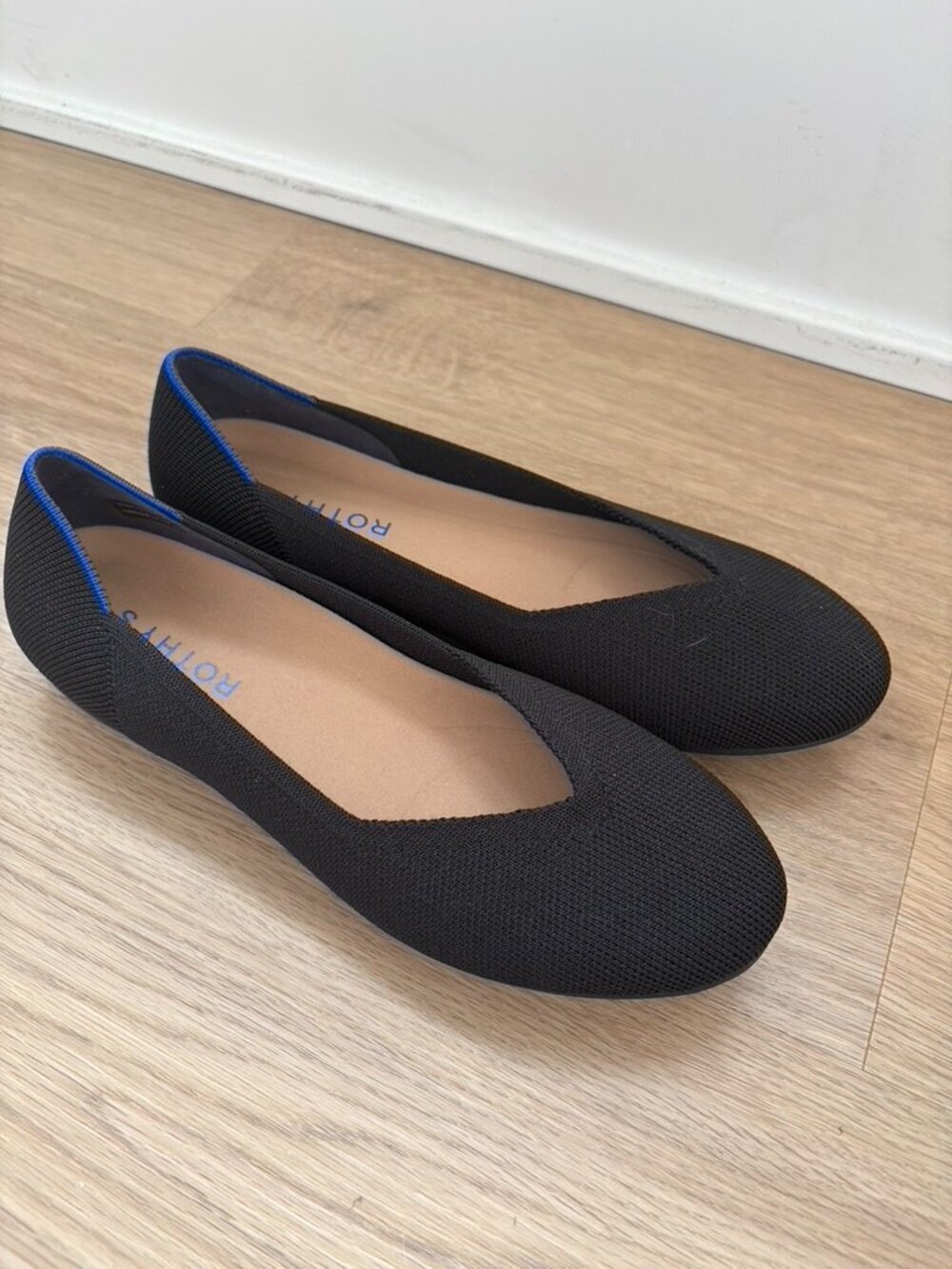 ROTHYS Black Ballet Flats Sz 7 Classic